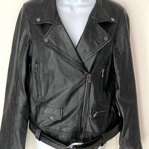 Bod and Christensen Leather jacket Size M